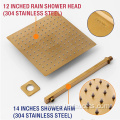 Brass Thermostatic Rain Shower Faucet Set